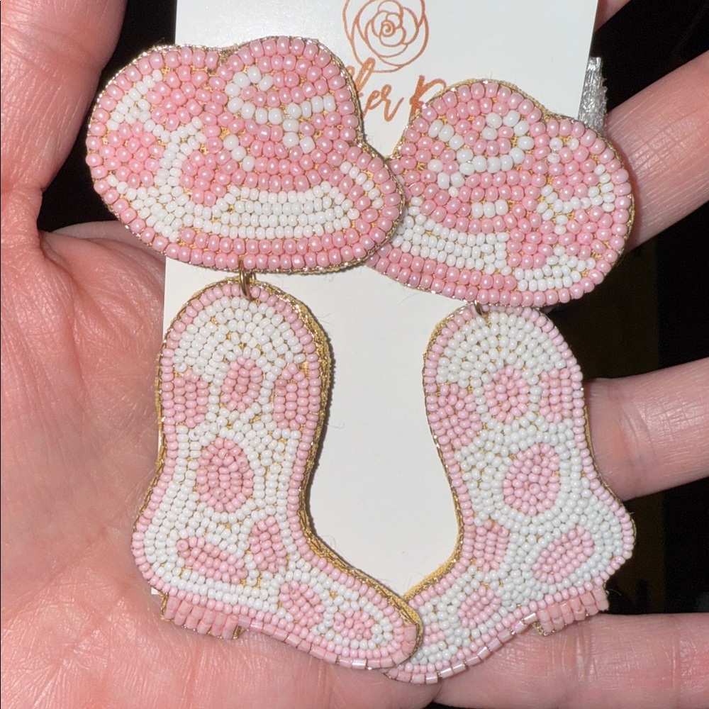 🆕🌿🩷WALKER ROSE: Kick Up Your Heels Seed Bead Earrings
